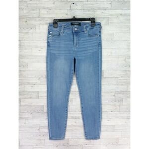 Women's Liverpool Gia Glider Ankle Skinny Raw Hem Abbot Kinney Jeans Sz 6 28